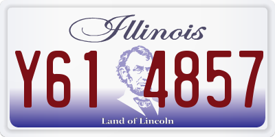 IL license plate Y614857
