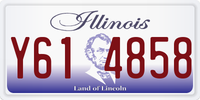 IL license plate Y614858