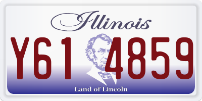IL license plate Y614859