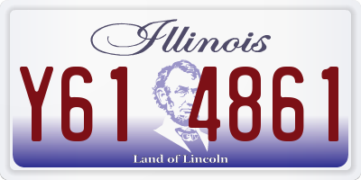 IL license plate Y614861