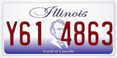 IL license plate Y614863