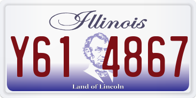 IL license plate Y614867