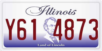 IL license plate Y614873