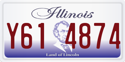 IL license plate Y614874