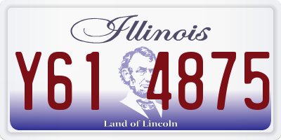 IL license plate Y614875