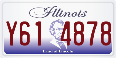 IL license plate Y614878