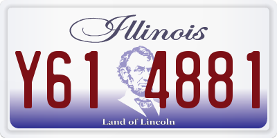 IL license plate Y614881