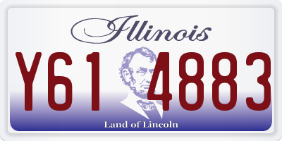 IL license plate Y614883