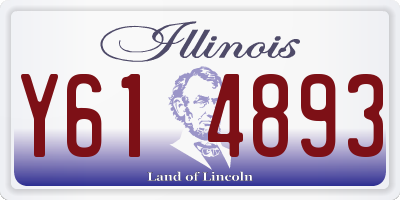 IL license plate Y614893