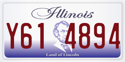 IL license plate Y614894