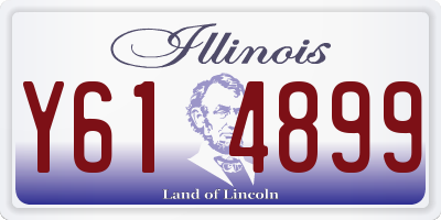 IL license plate Y614899