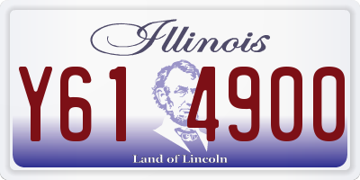 IL license plate Y614900