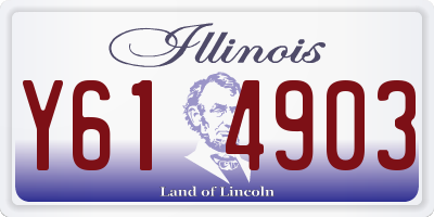 IL license plate Y614903