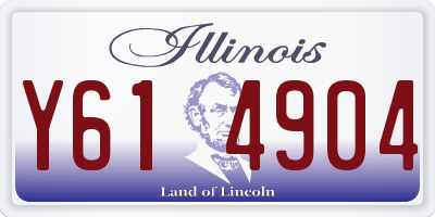 IL license plate Y614904