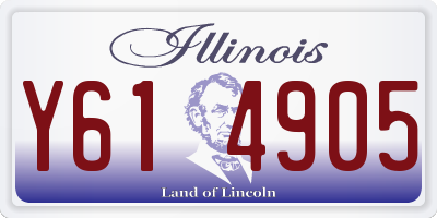 IL license plate Y614905