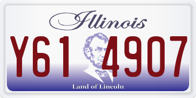 IL license plate Y614907