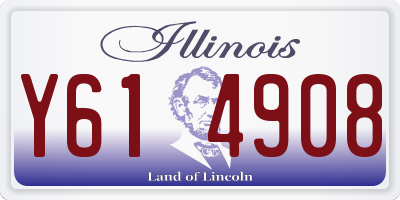 IL license plate Y614908