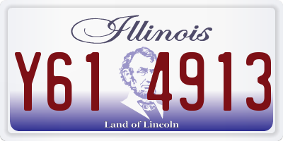 IL license plate Y614913