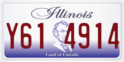 IL license plate Y614914