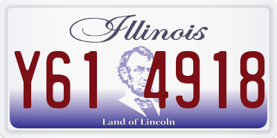 IL license plate Y614918