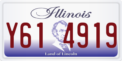 IL license plate Y614919