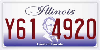IL license plate Y614920