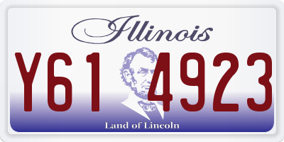 IL license plate Y614923