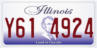 IL license plate Y614924