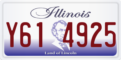 IL license plate Y614925