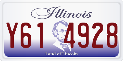 IL license plate Y614928
