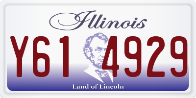 IL license plate Y614929