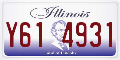 IL license plate Y614931
