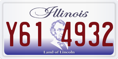 IL license plate Y614932