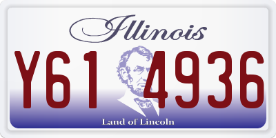 IL license plate Y614936