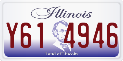 IL license plate Y614946