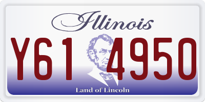IL license plate Y614950