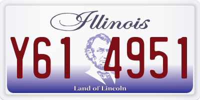 IL license plate Y614951