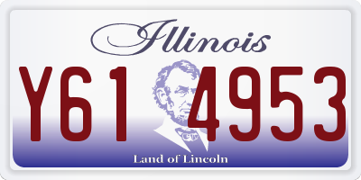 IL license plate Y614953