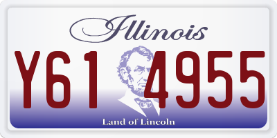 IL license plate Y614955
