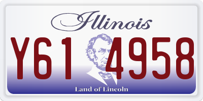 IL license plate Y614958