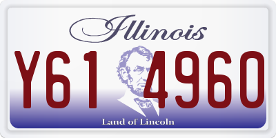 IL license plate Y614960