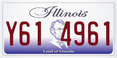 IL license plate Y614961