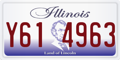 IL license plate Y614963