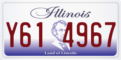 IL license plate Y614967