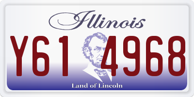 IL license plate Y614968