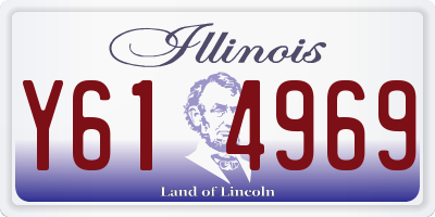 IL license plate Y614969