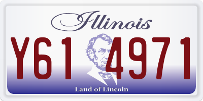 IL license plate Y614971