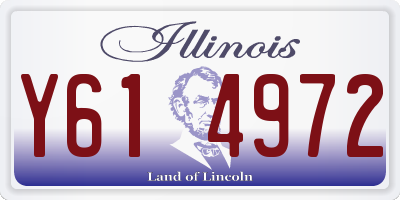 IL license plate Y614972