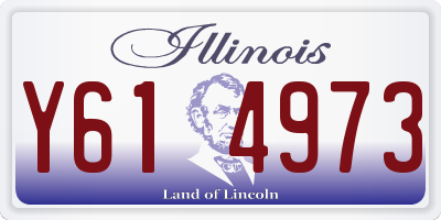 IL license plate Y614973