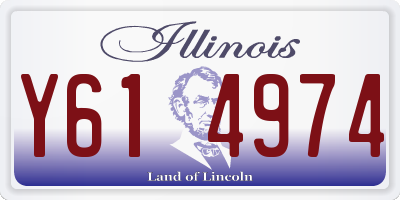 IL license plate Y614974